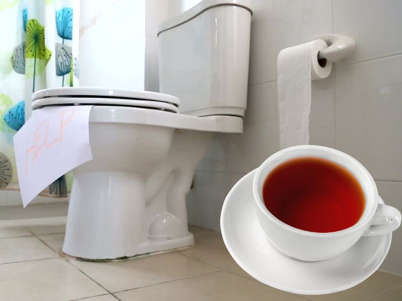 Prikaz wc šolje i čaja