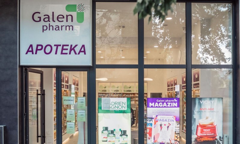 Ulaz u Galen Pharm apoteku na Beogradu